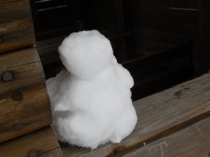 年少さんが作ってた可愛い雪だるまから…